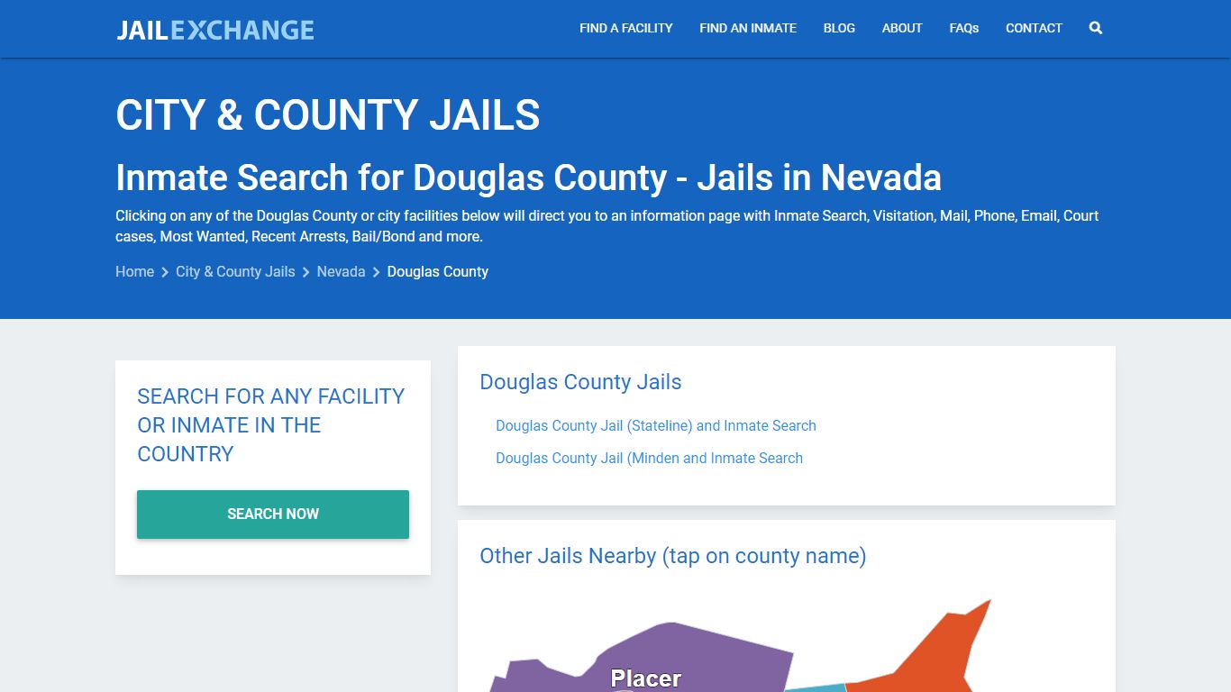 Inmate Search for Douglas County | Jails in Nevada - Jail Exchange